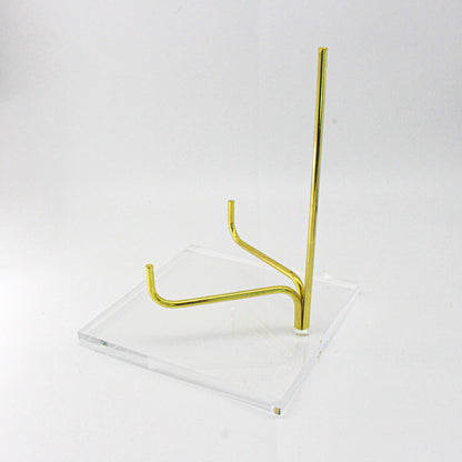Acrylic Base Crystal Display Transparent Stand Easel Rack for Minerals Crystal Holder Support