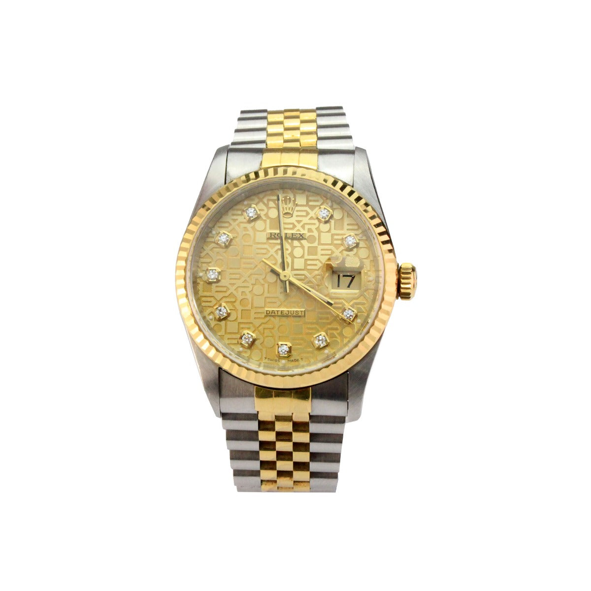 Rolex DateJust 36 16233 Jubilee Champagne Diamond Dial
