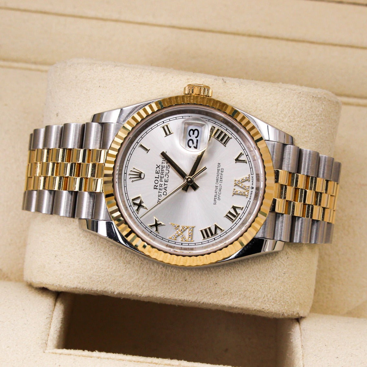 Rolex Datejust 36 126233 - Silver Diamond - Jubilee 2022