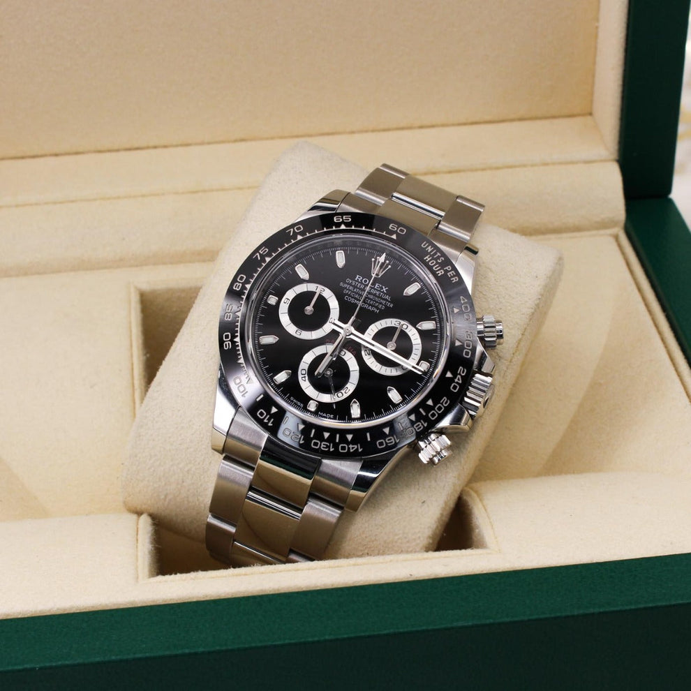 Rolex Daytona 116500ln 2021 Oyster Bracelet Black Dial White Gold 2021 Pristine Condition Fluted Bezel 40 Mm Mechanical Watch - product image from Imperi...