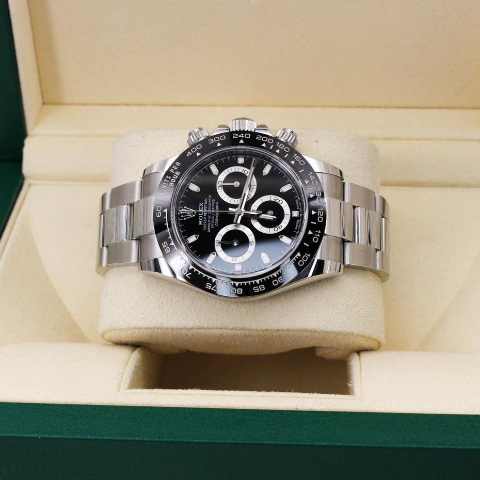 Rolex Daytona 116500ln 2021 Oyster Bracelet Black Dial White Gold 2021 Pristine Condition Fluted Bezel 40 Mm Mechanical Watch - product image from Imperi...