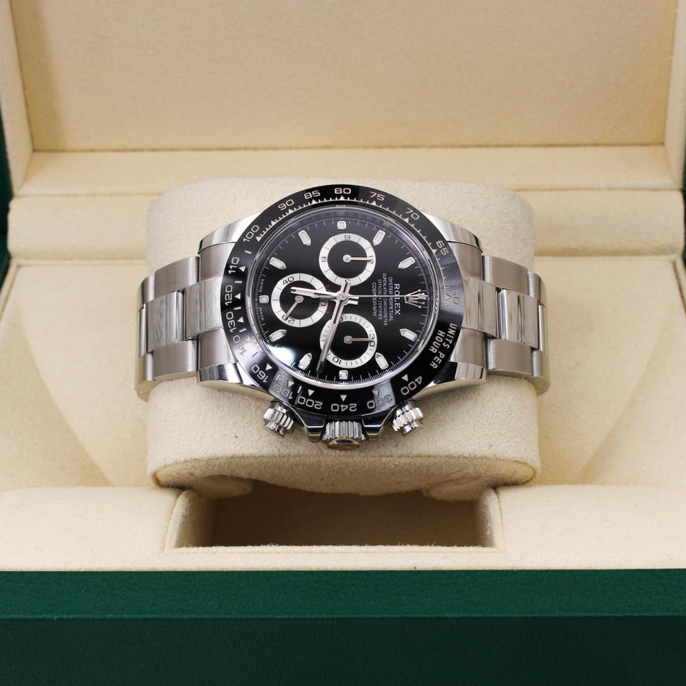 Rolex Daytona 116500ln 2021 Oyster Bracelet Black Dial White Gold 2021 Pristine Condition Fluted Bezel 40 Mm Mechanical Watch - product image from Imperi...