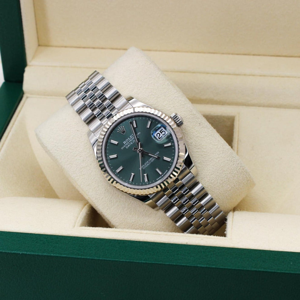 Rolex Datejust 31 278274 Jubilee Bracelet Green Dial Stainless Steel 2026 Unworn Condition Fixed 31 Mm Mechanical Watch - product image from Imperi...