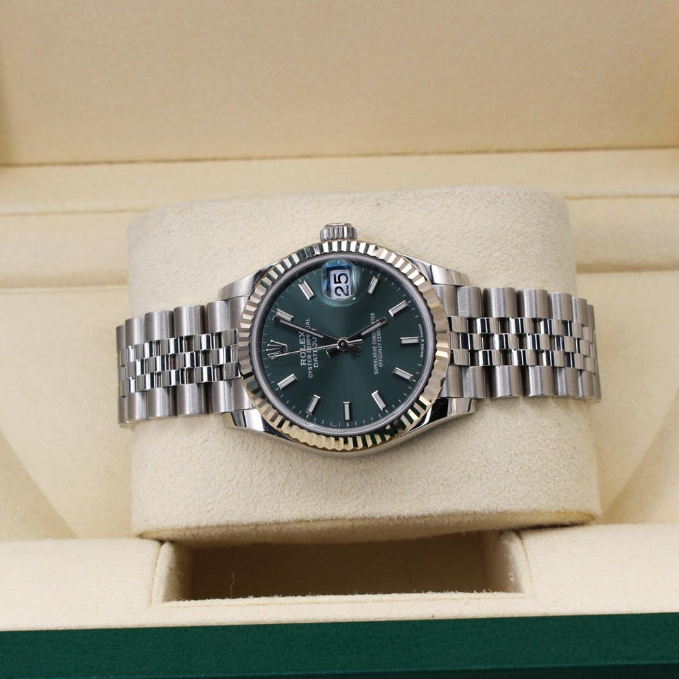 Rolex Datejust 31 278274 Jubilee Bracelet Green Dial Stainless Steel 2026 Unworn Condition Fixed 31 Mm Mechanical Watch - product image from Imperi...