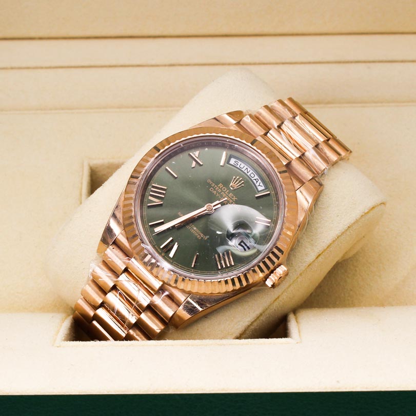 Rolex Daydate 228235 Rose Gold Green Dial