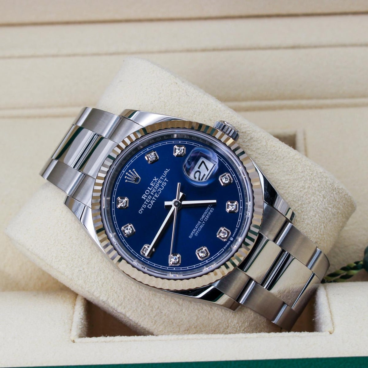 Rolex Datejust 36 126234 - Blue Diamond Dial - 2022