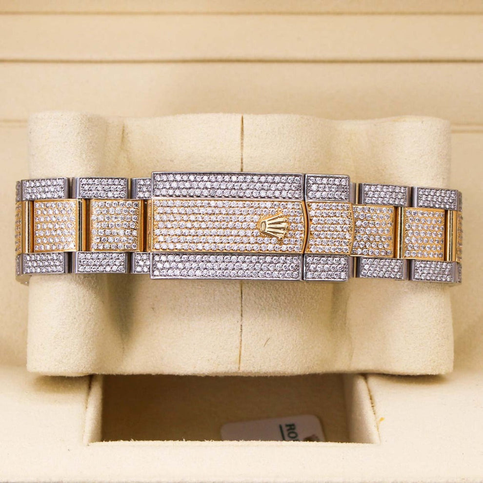 Rolex Sky-dweller Diamond 326933 Oyster Bracelet White Dial Yellow Gold Pristine Condition Diamond 42 Mm Mechanical Watch - product image from Impe...