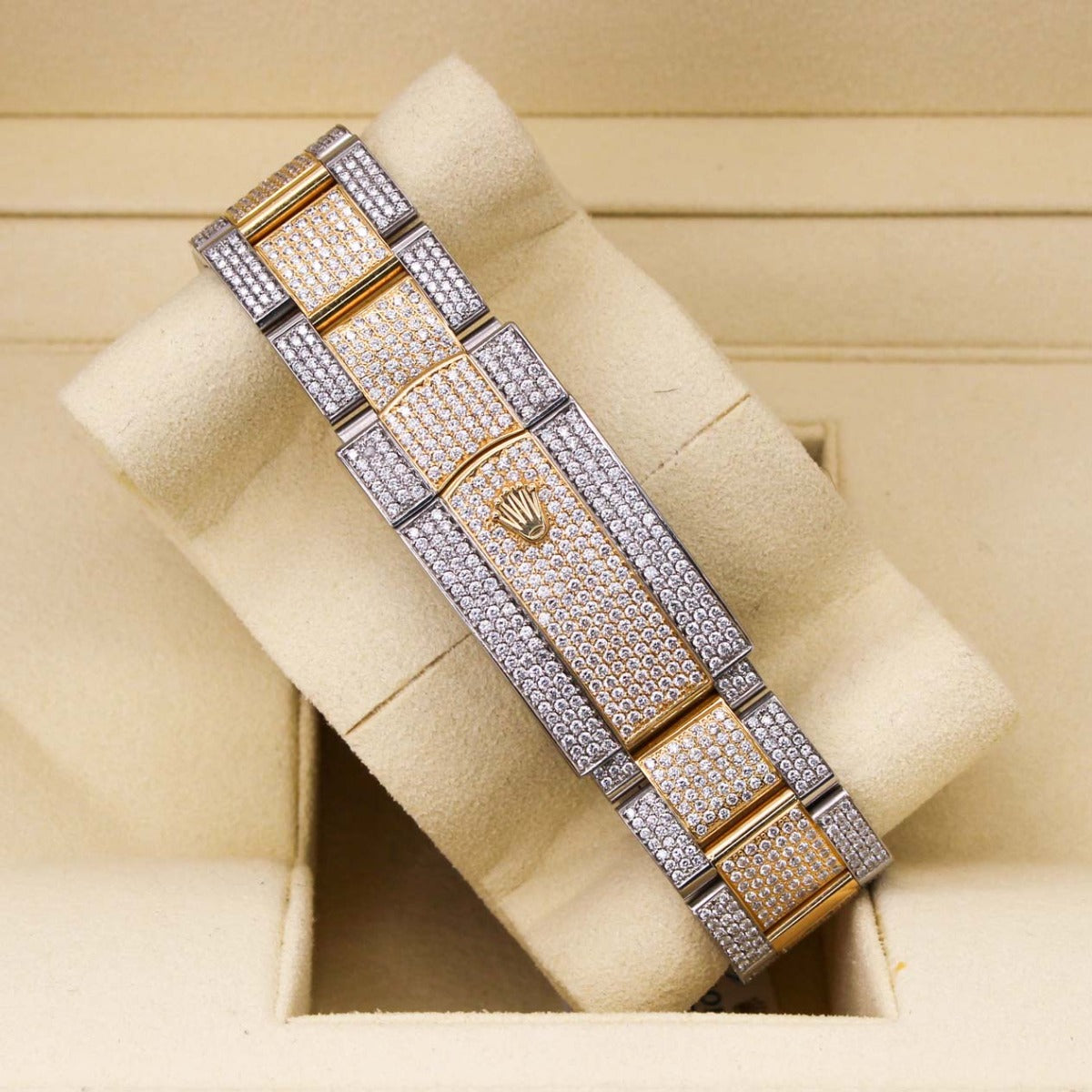 Rolex Sky-Dweller 326933 Diamond Two Tone Oyster Bust Down