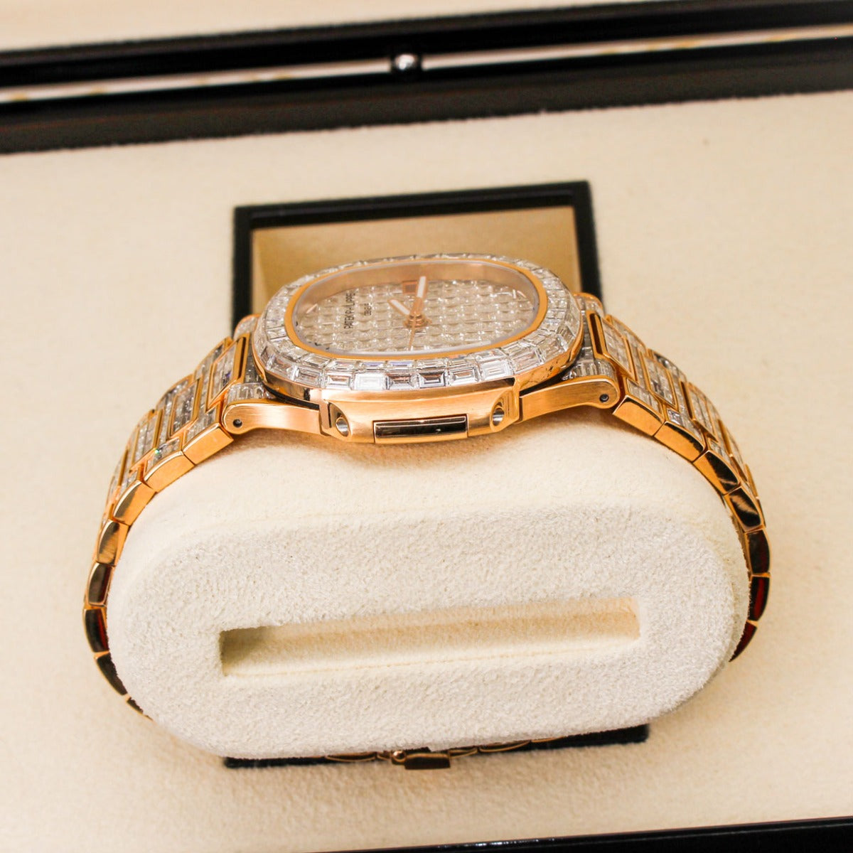 Patek Philippe Nautilus 5711-1R Diamond Baguette 18K Rose Gold