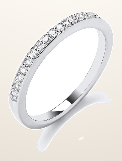 IT_ROLE:detail_crop | 18ct White Gold 0.14ct Half Eternity Ring