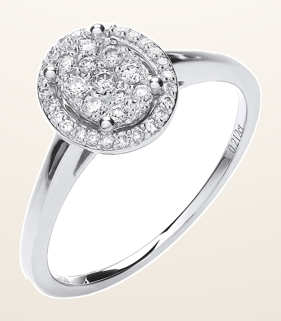 IT_ROLE:detail_crop | 18ct White Gold 0.20ct Diamond Dress Ring