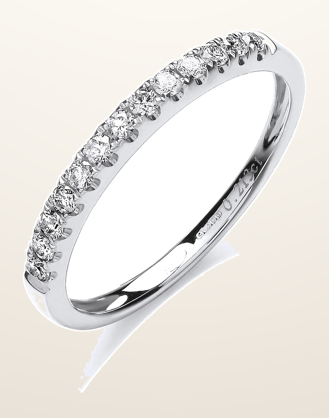 IT_ROLE:detail_crop | 18ct White Gold 0.20ctw Half Eternity Ring