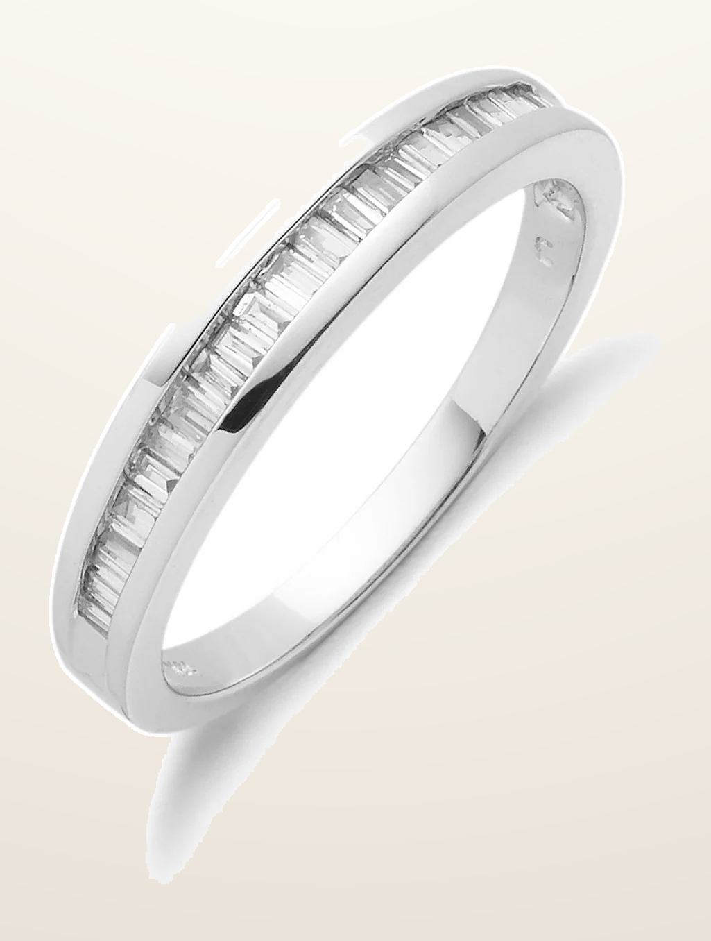 IT_ROLE:detail_crop | 18ct White Gold 0.25ctw Baguette Cut Diamond Eternity Ring