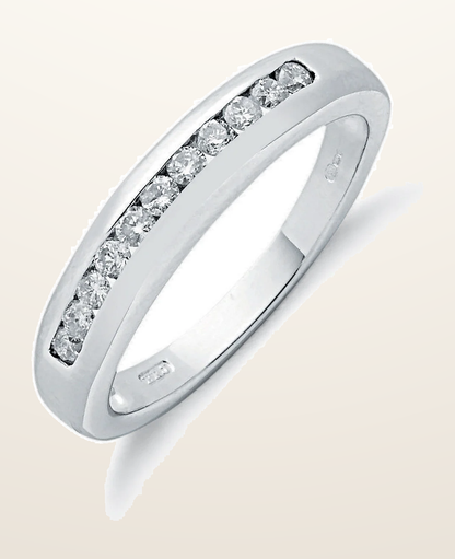 IT_ROLE:detail_crop | 18ct White Gold 0.25ctw Diamond Eternity Ring