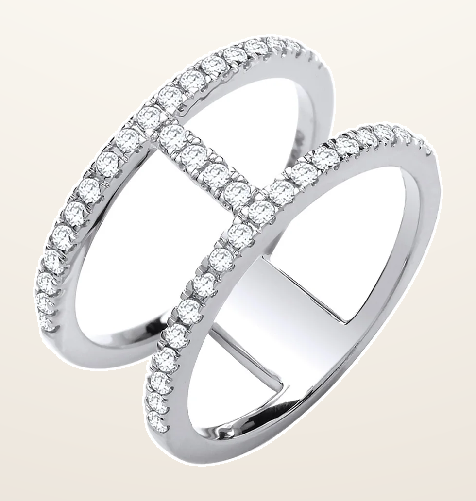 IT_ROLE:detail_crop | 18ct White Gold 0.42ct Diamond Ring