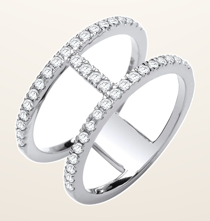 IT_ROLE:detail_crop | 18ct White Gold 0.42ct Diamond Ring