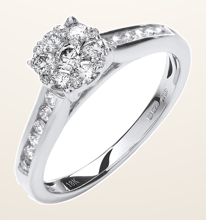 IT_ROLE:detail_crop | 18ct White Gold 0.50ct Diamond Dress Ring