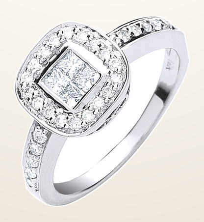 IT_ROLE:detail_crop | 18ct White Gold 0.50ct Fancy Diamond Ring
