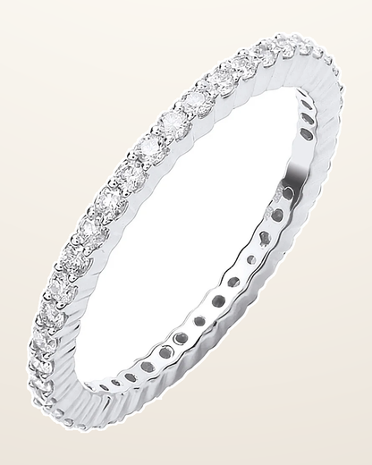 IT_ROLE:detail_crop | 18ct White Gold 0.50ct Full Diamond Eternity Ring