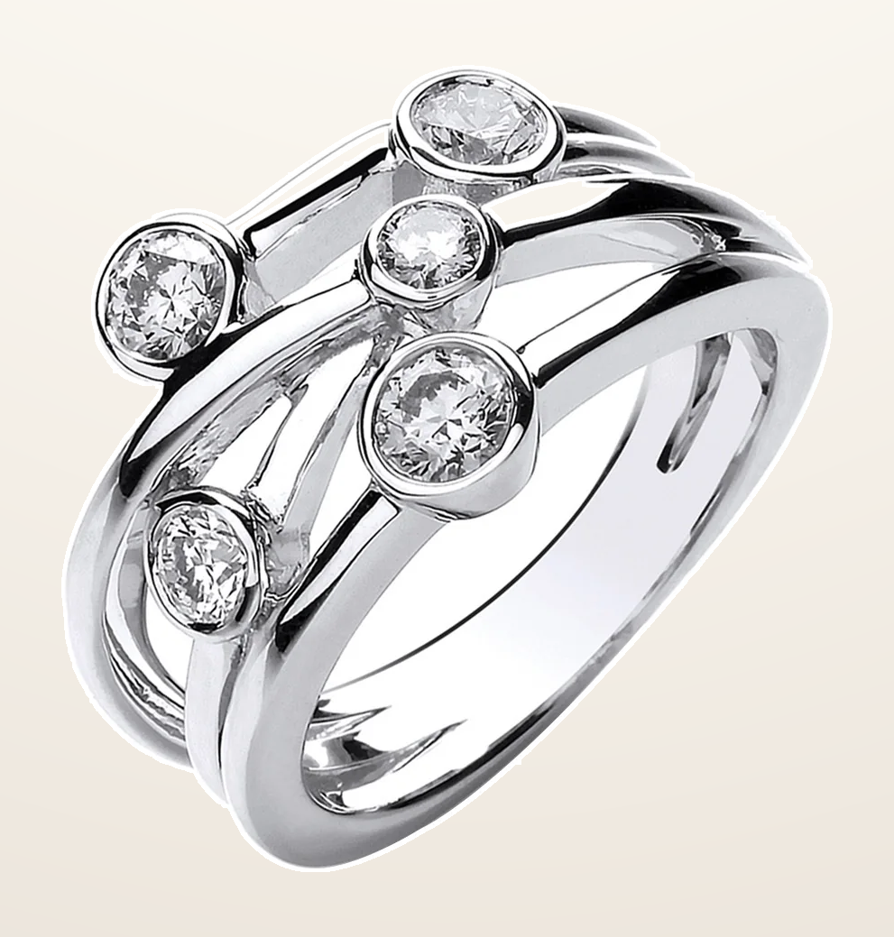 IT_ROLE:detail_crop | 18ct White Gold 0.75ct GH-SI Diamond Dress Ring