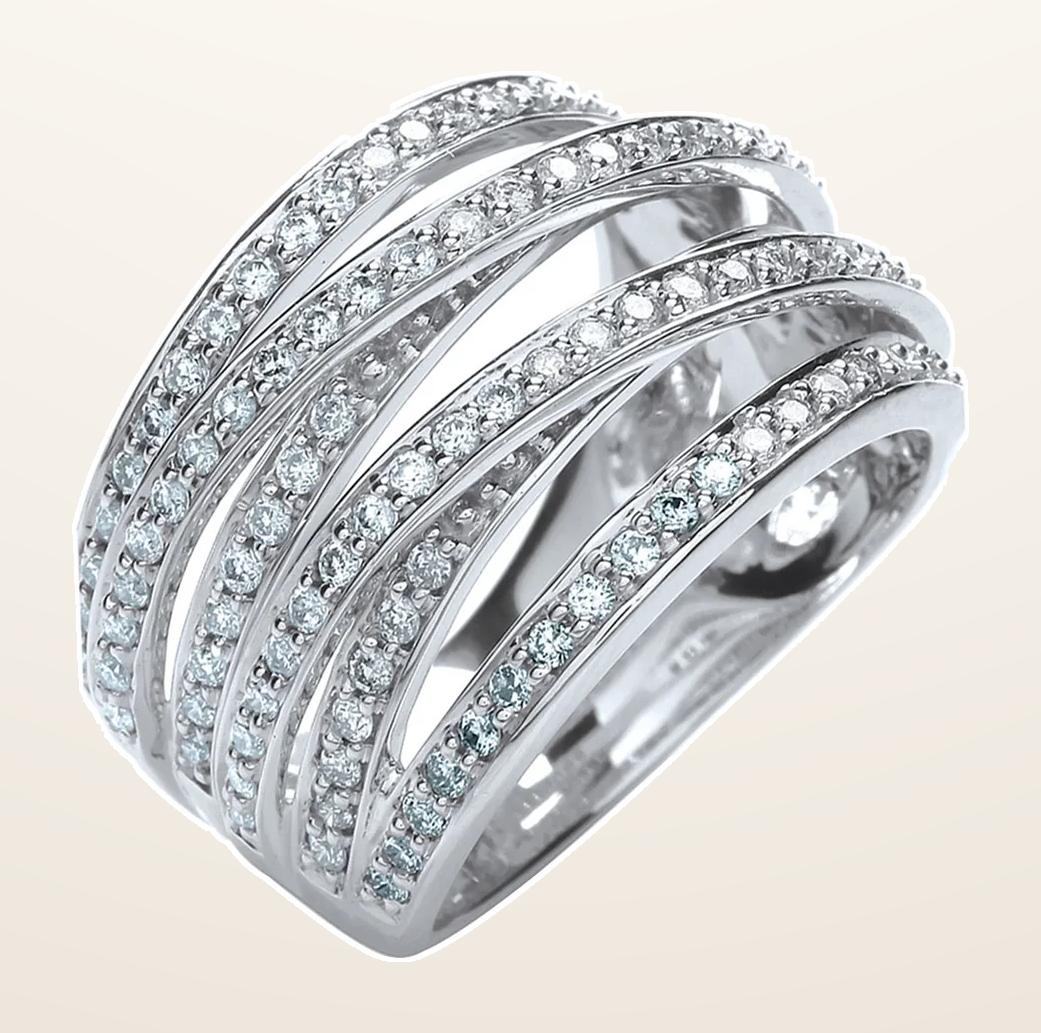 IT_ROLE:detail_crop | 18ct White Gold 1.00ct Diamond Dress Ring
