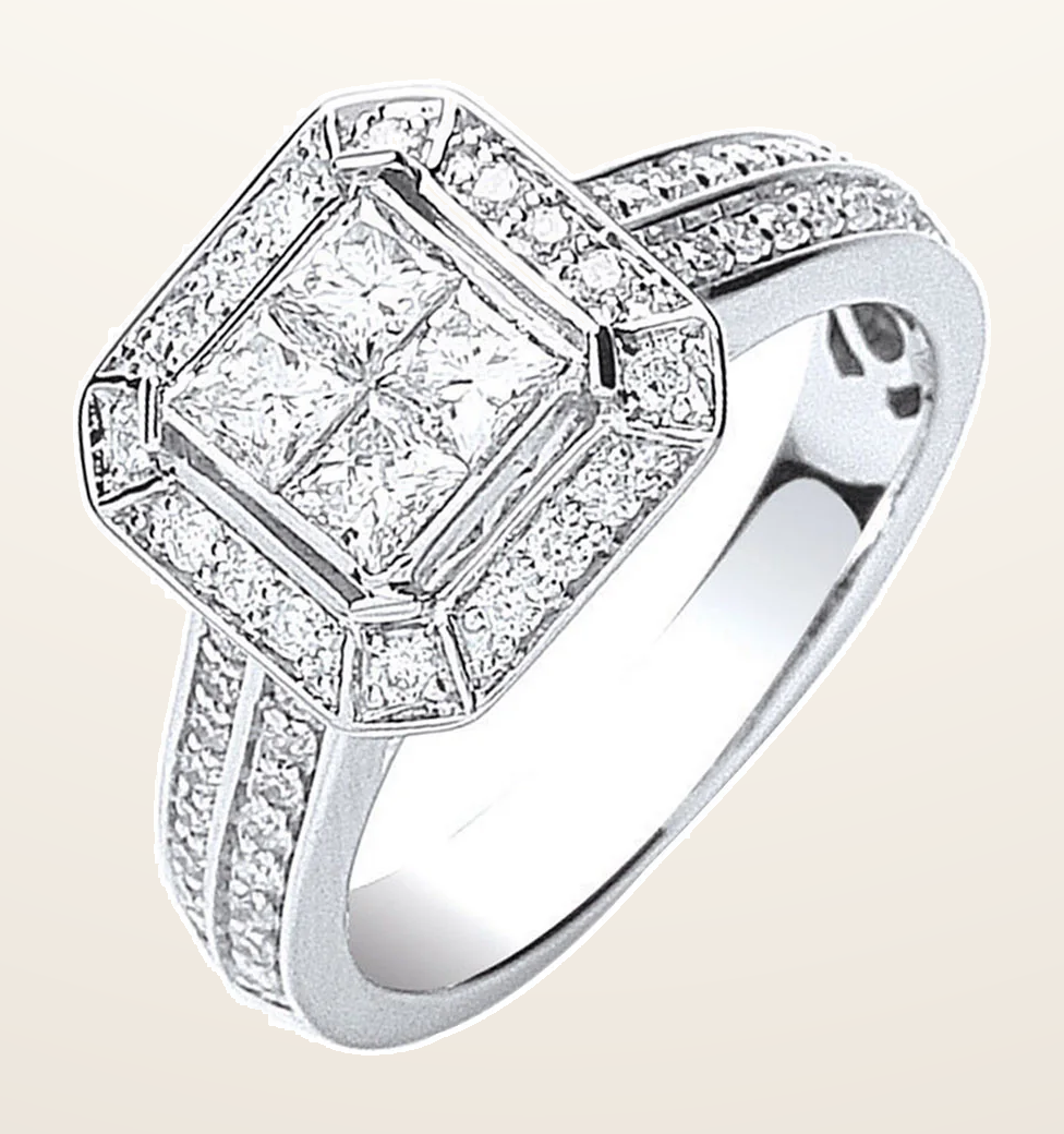 IT_ROLE:detail_crop | 18ct White Gold 1.00ct Diamond Ring