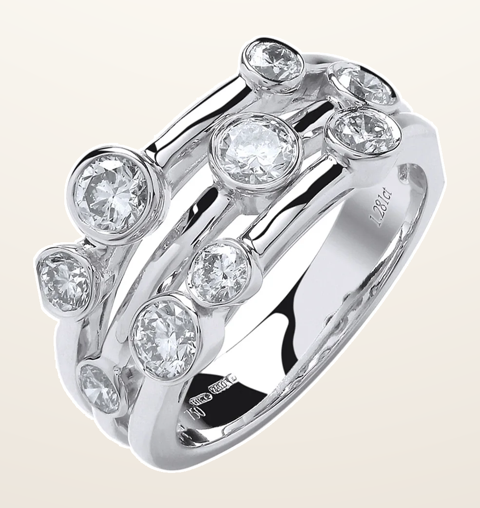 IT_ROLE:detail_crop | 18ct White Gold 1.30ct GH-SI Diamond Dress Ring