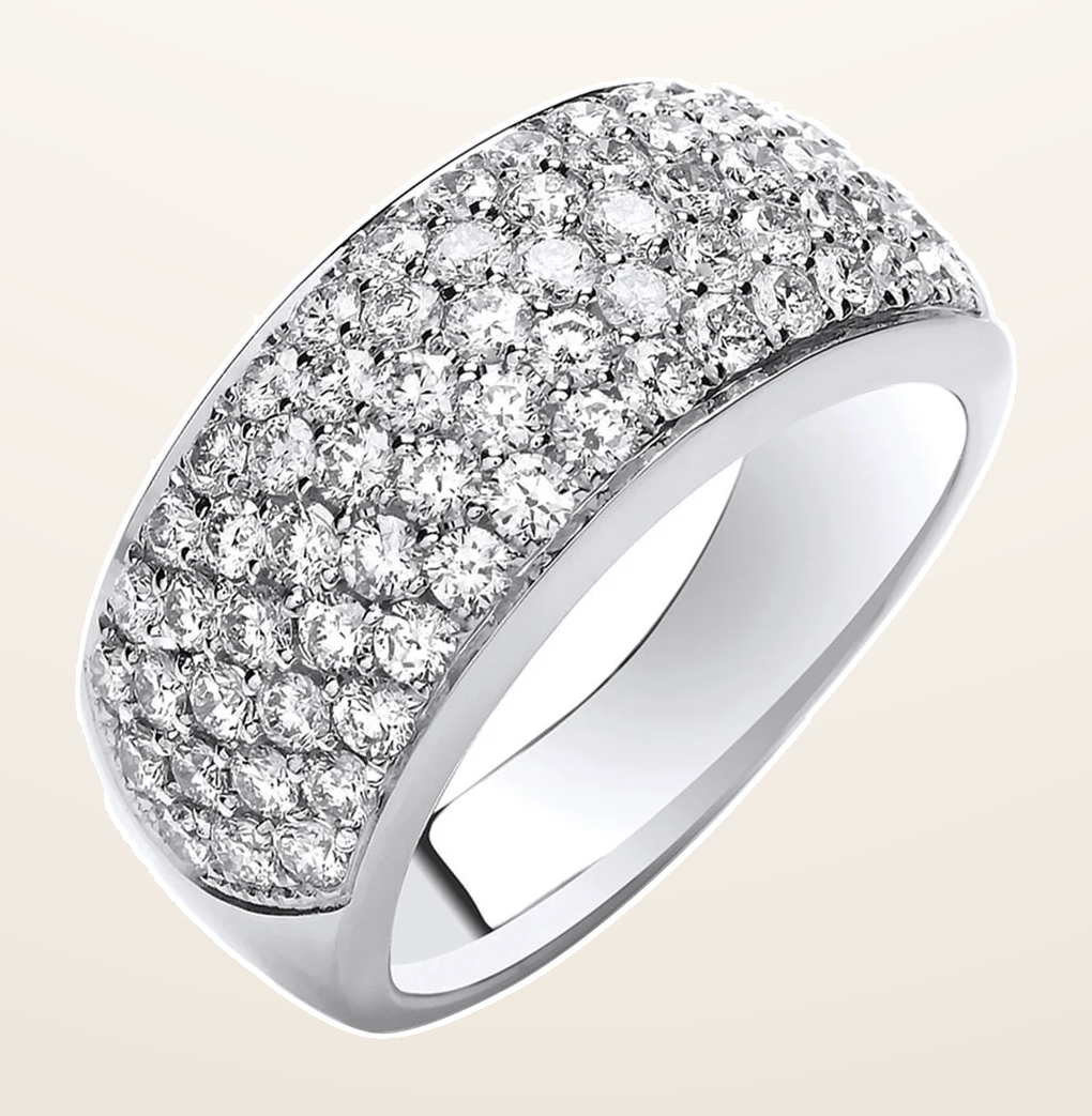 IT_ROLE:detail_crop | 18ct White Gold 1.60ctw Diamond Bombay Ring