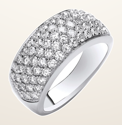 IT_ROLE:detail_crop | 18ct White Gold 1.60ctw Diamond Bombay Ring