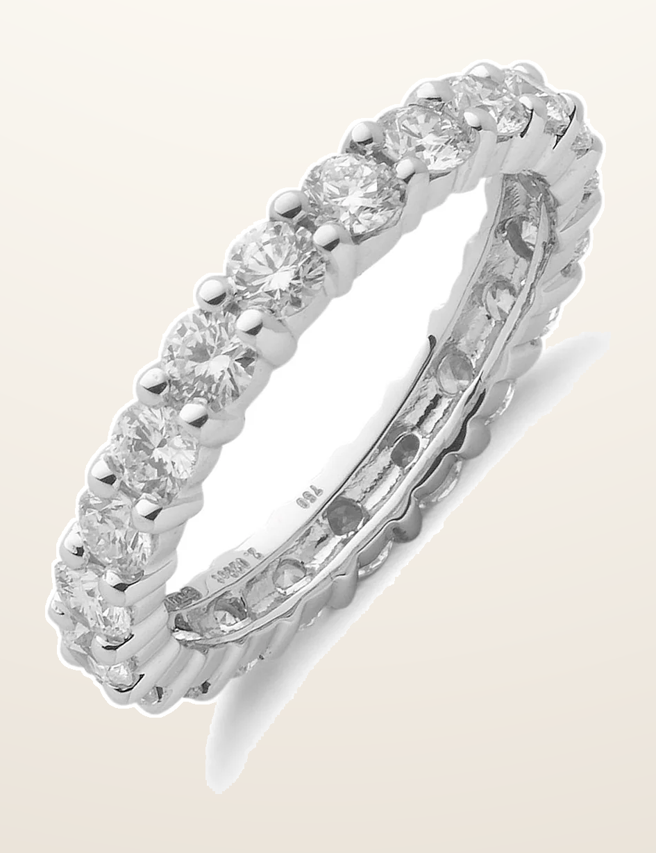 IT_ROLE:detail_crop | 18ct White Gold 2.00ct Full Diamond Eternity Ring