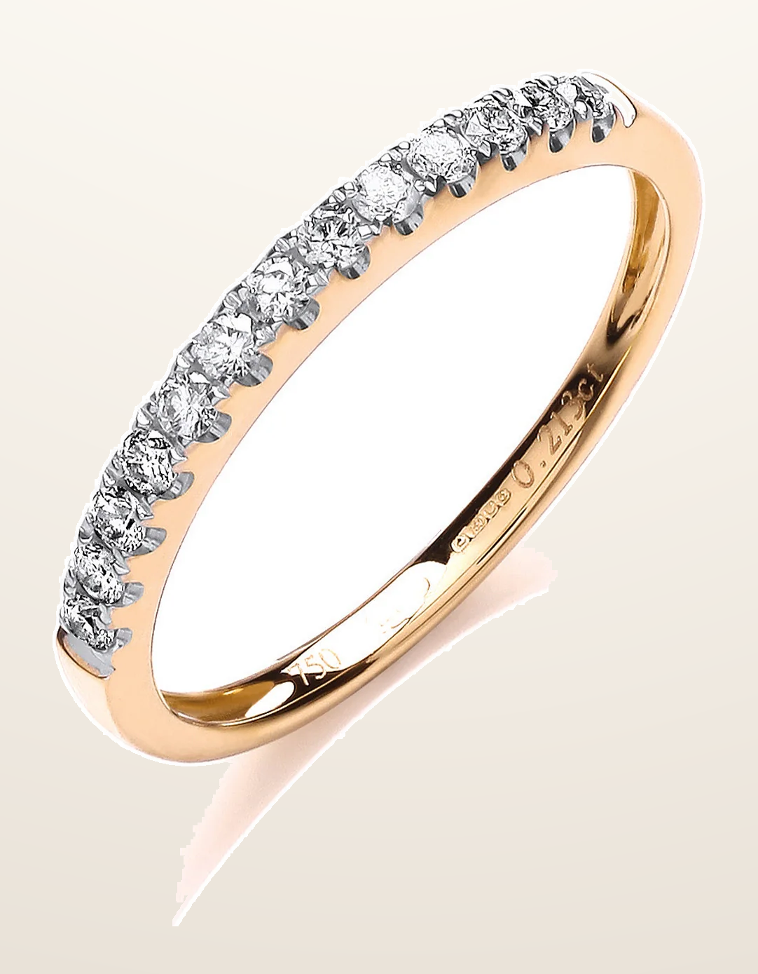 IT_ROLE:detail_crop | 18ct Yellow Gold 0.20ctw Half Eternity Ring