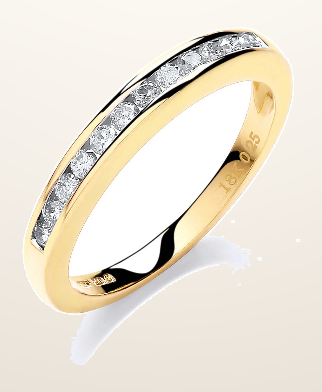IT_ROLE:detail_crop | 18ct Yellow Gold 0.25ctw Diamond Eternity Ring