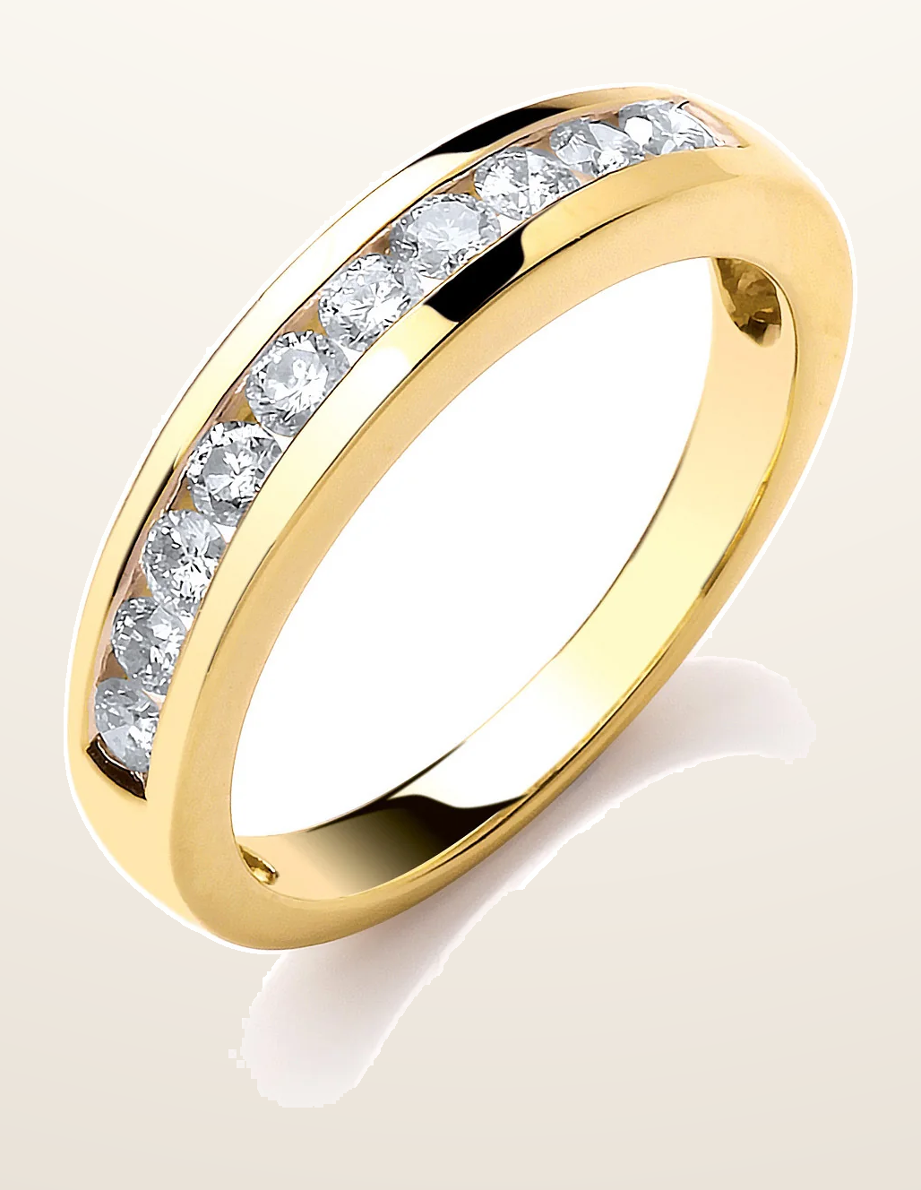 IT_ROLE:detail_crop | 18ct Yellow Gold 0.50ctw Diamond Eternity Ring