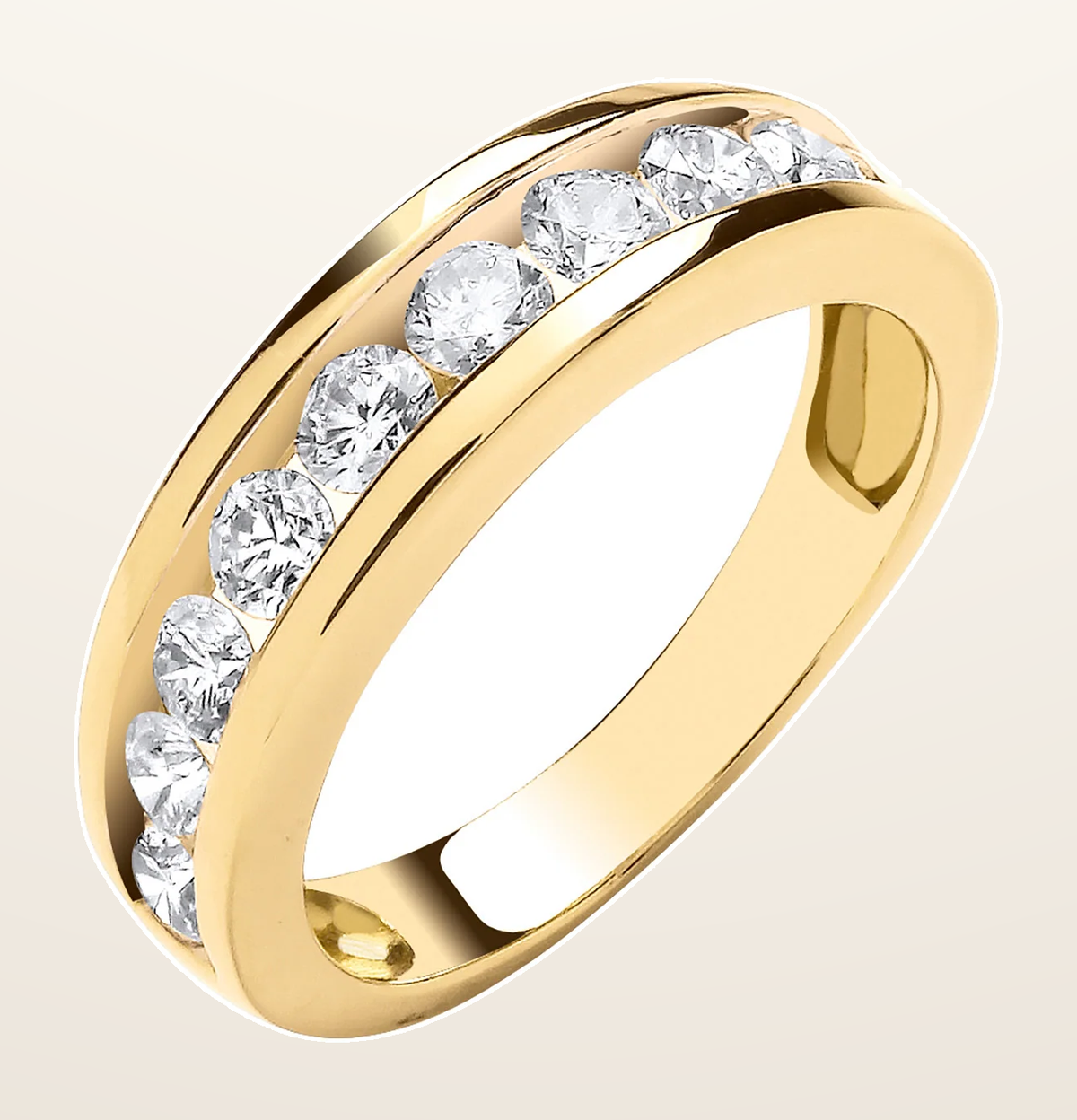 IT_ROLE:detail_crop | 18ct Yellow Gold 1.00ctw Diamond Eternity Ring