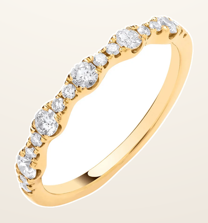 IT_ROLE:detail_crop | 18CT Yellow Gold Half ET Ladies Ring 0.40ctw