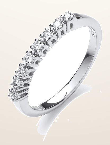IT_ROLE:detail_crop | 9ct White Gold 0.20ct Diamond Eternity Ring