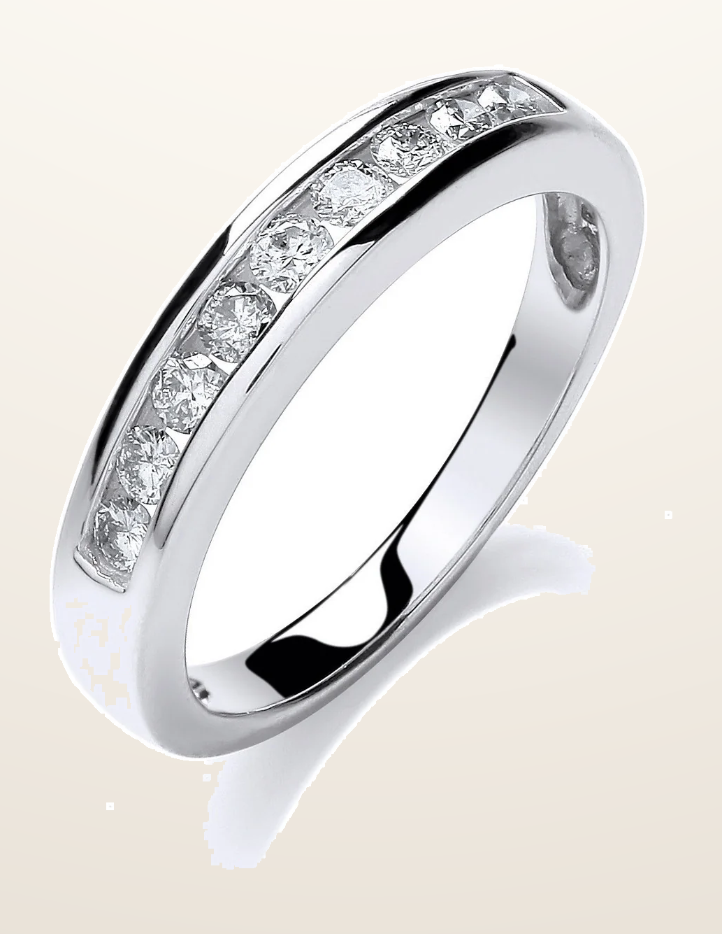 IT_ROLE:detail_crop | 9ct White Gold 0.35ct Diamond Eternity Ring
