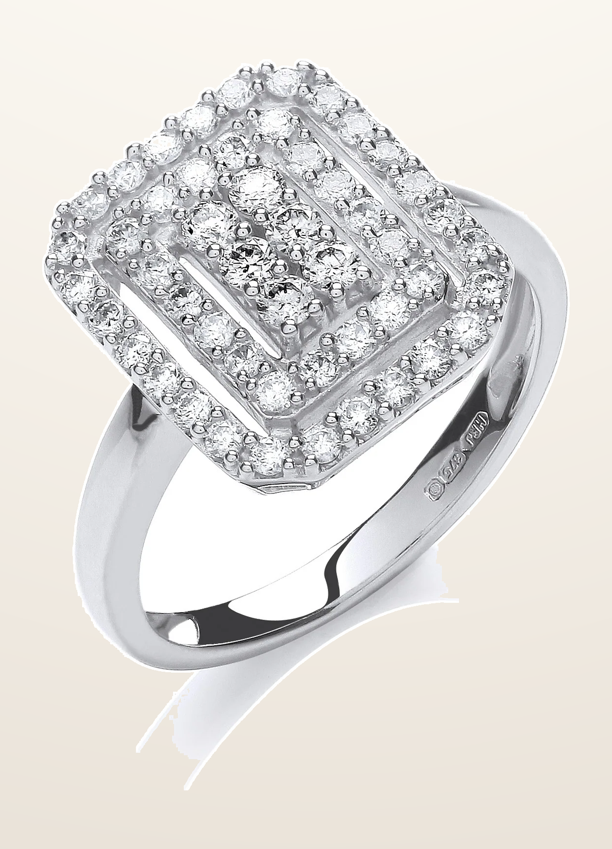 IT_ROLE:detail_crop | 9ct White Gold 0.50ct Diamond Dress Ring