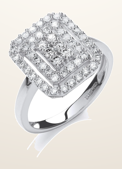 IT_ROLE:detail_crop | 9ct White Gold 0.50ct Diamond Dress Ring