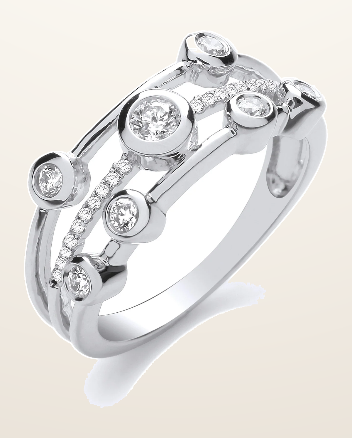 IT_ROLE:detail_crop | 9ct White 0.33ctw Diamond Dress Ring