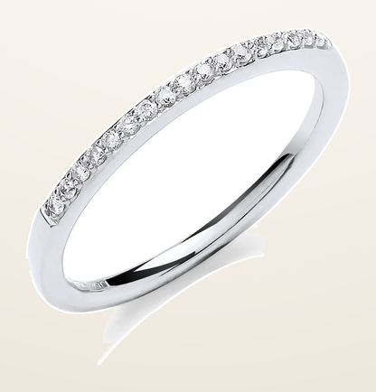 IT_ROLE:detail_crop | 9ct White Gold 0.10ct Eternity Ring
