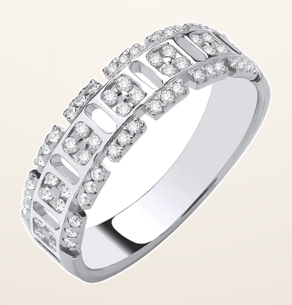 IT_ROLE:detail_crop | 9ct White Gold 0.33ctw Dress Ring
