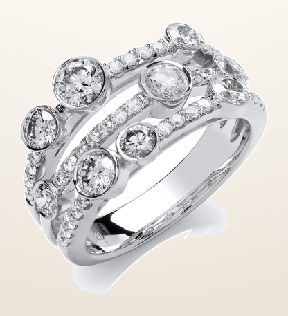 IT_ROLE:detail_crop | 9ct White Gold 1.70ctw Lab Grown Diamond Dress Ring White GoldI Certified