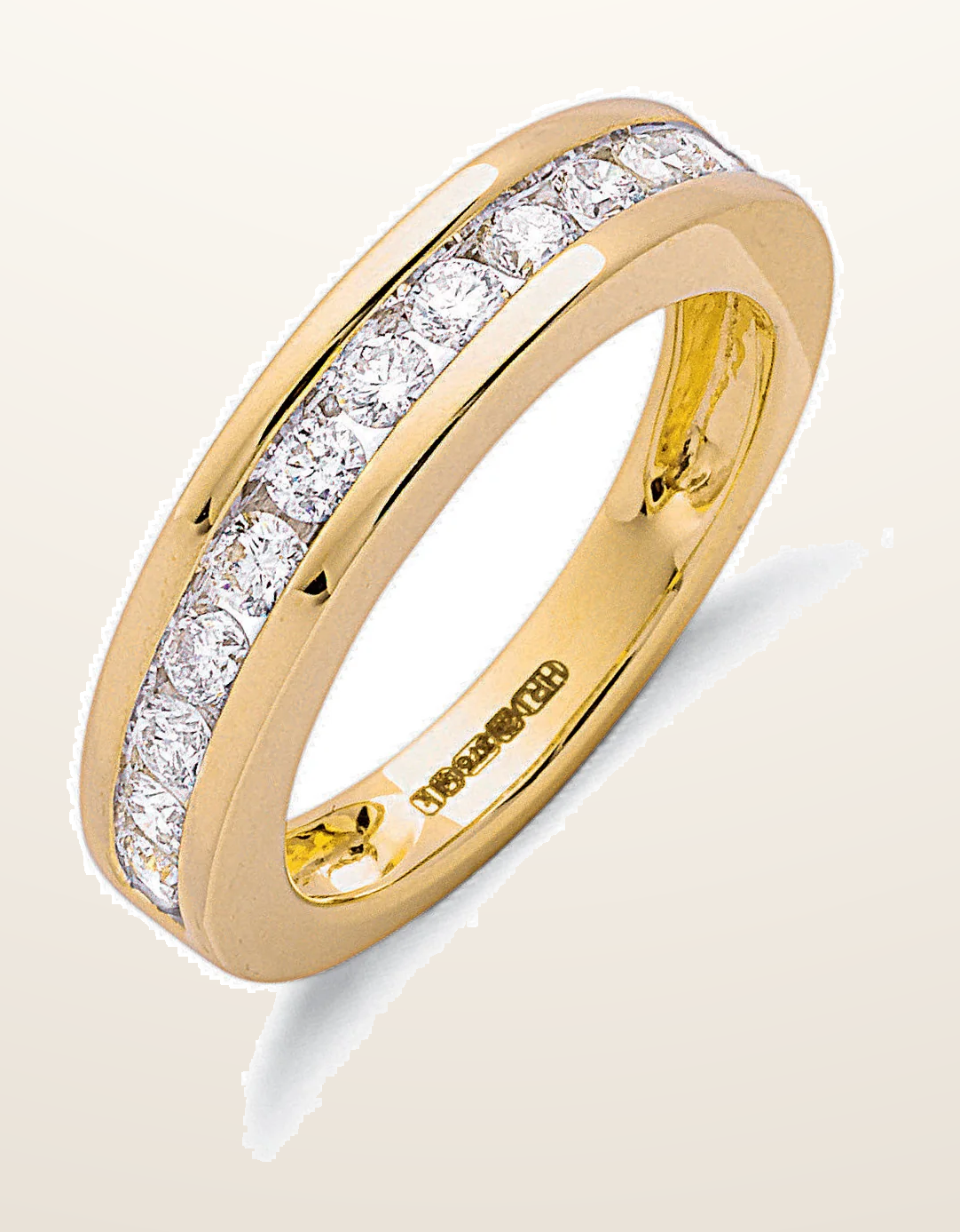 IT_ROLE:detail_crop | 9ct Yellow Gold 0.75ct Diamond Eternity Ring