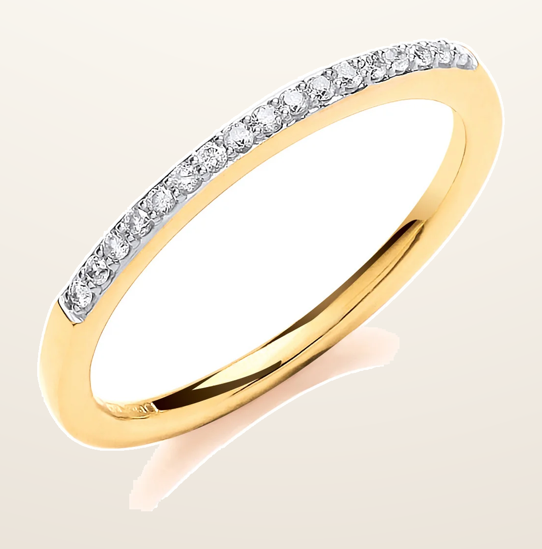 IT_ROLE:detail_crop | 9ct Yellow Gold 0.10ct Eternity Ring