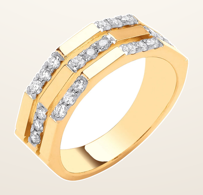 IT_ROLE:detail_crop | 9ct Yellow Gold 0.33ctw Diamond Ring