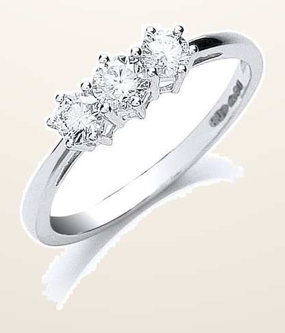 IT_ROLE:detail_crop | Platinum 0.50ct G/H-VS Brilliant Cut Diamond Trilogy Ring