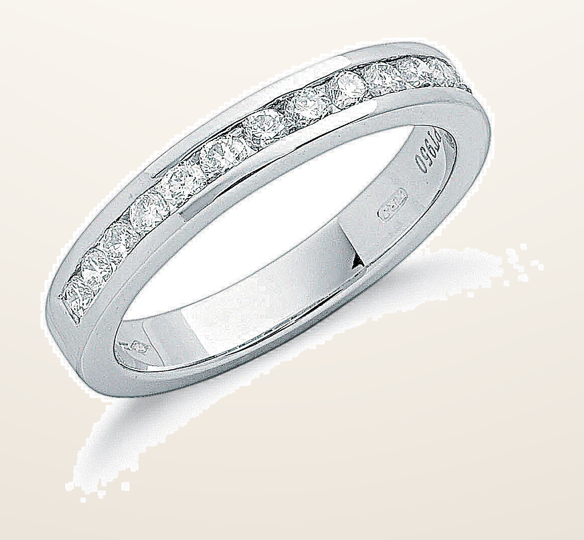 IT_ROLE:detail_crop | Platinum 0.50ct G/H-Vs Diamond Eternity Ring