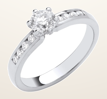 IT_ROLE:detail_crop | Platinum 0.70ctw Brilliant Cut Diamond Ring
