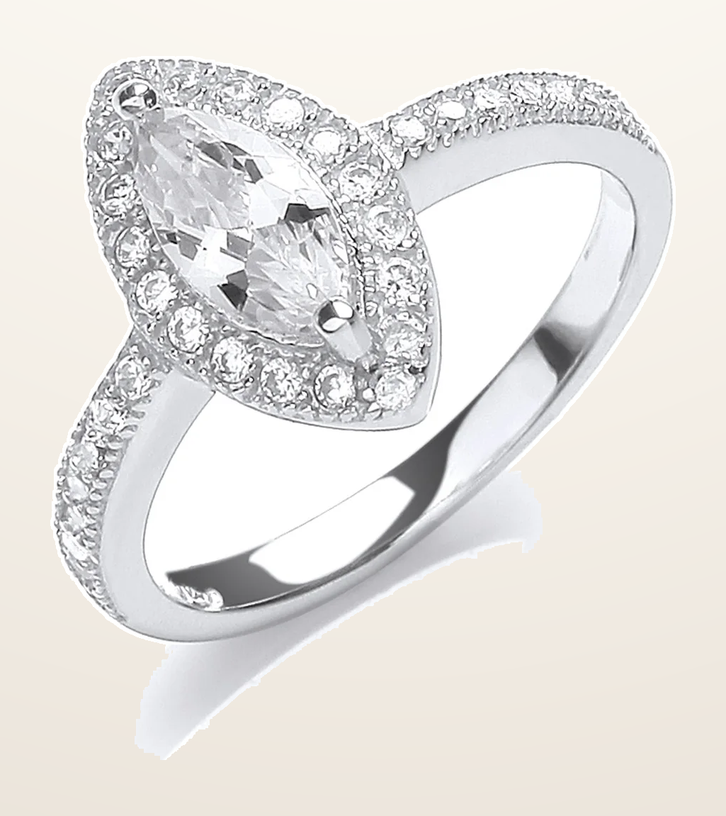 IT_ROLE:detail_crop | Silver Set Cubic Zirconia Ring